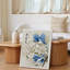 Toile, "Sérénissime, aquarelle traditionnelle chinoise" avec deux oiseaux élégants, art mural bleu-564333191