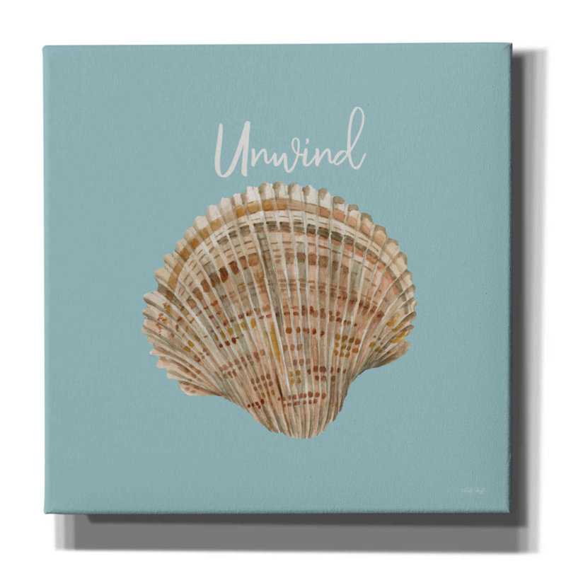 «Unwind Seashell» par Cindy Jacobs, H 18 po x l 18 po