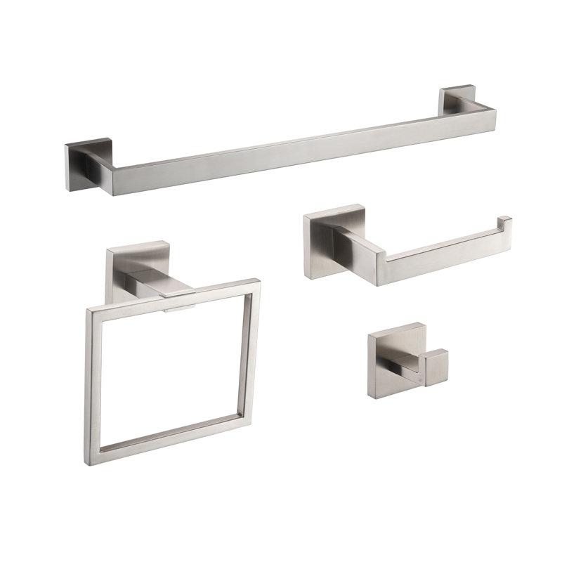 Bathroom Hardware Set, Brushed Nickel