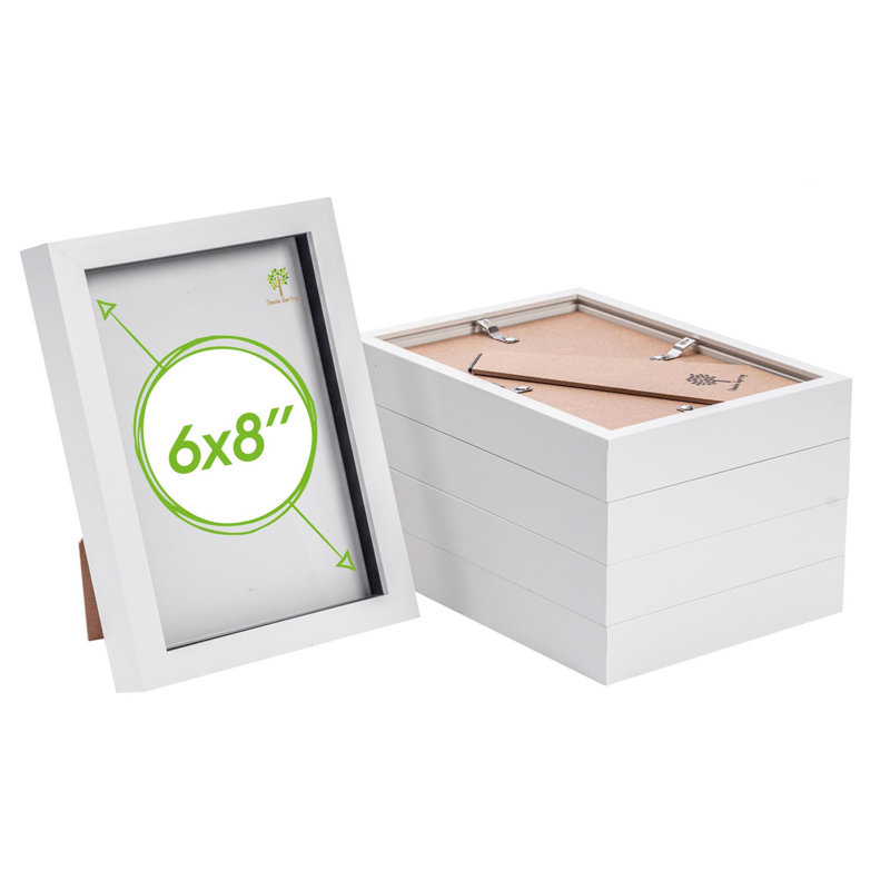 Nicola Spring - 3D Box Photo Frames, White, 23.5cm H x 17.1cm W x 3.5cm D