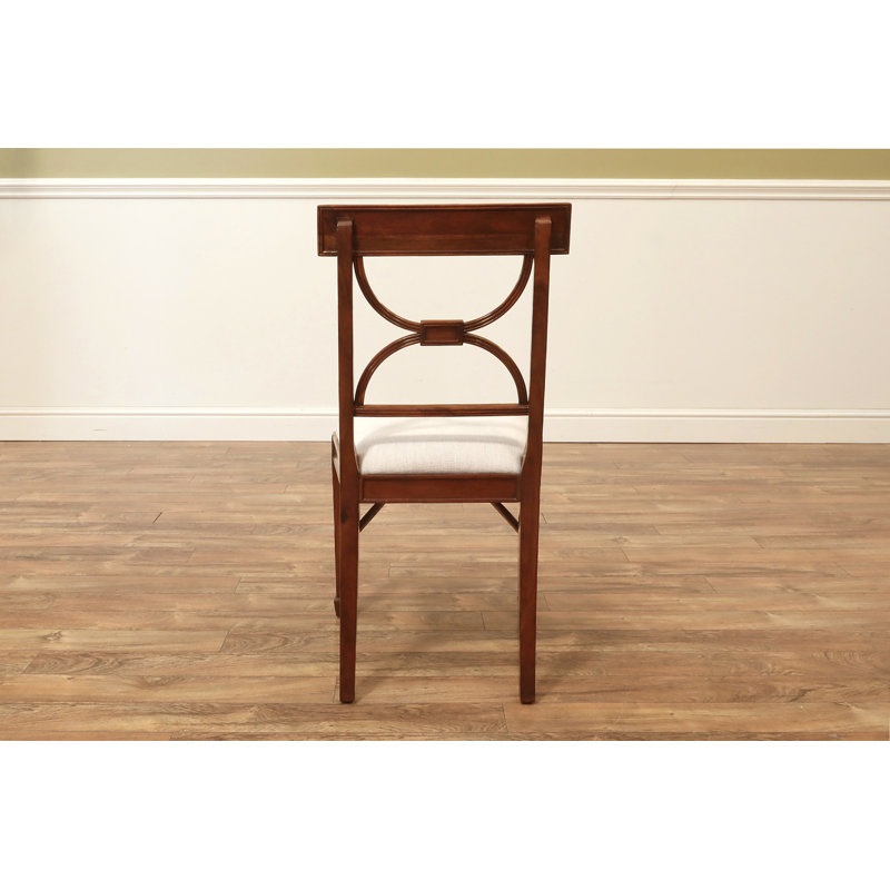 Upholstered Dining Chair, Mahogany