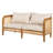 Outdoor Patio Cushioned Sofa