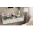Birkholz Floating Nightstands 2 PCS with Charging Station White Floating Nightstand Set with Glass