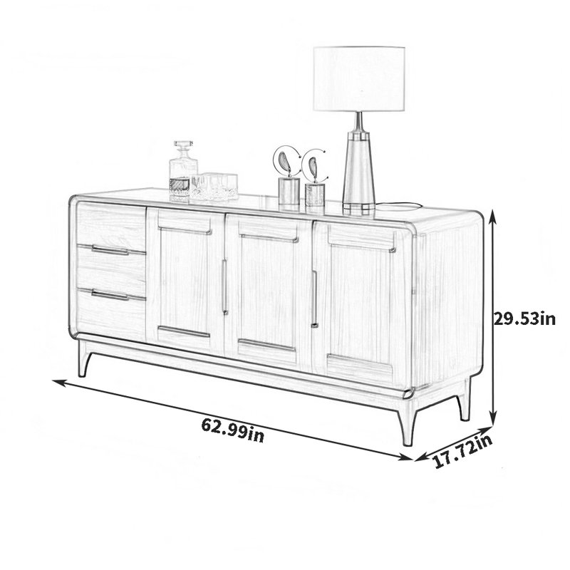 Korbin, 29.53" H x 62.99" W x 17.72" D