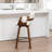 Youngstown Upholstered Swivel Counter Stool With Wood Frame-123200647