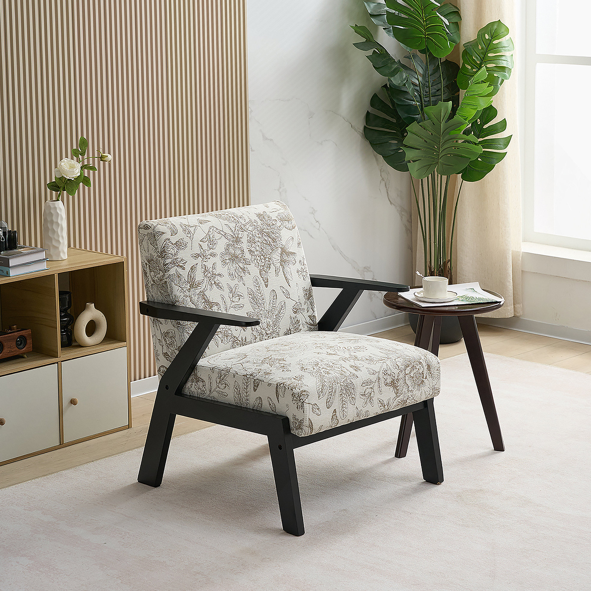 Latitude Run® Mid-Century Modern Lounge Armchair With Elegant