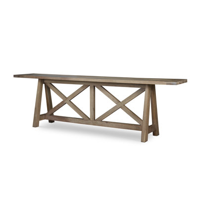 Wilkes 123'' W Solid Wood Console Table