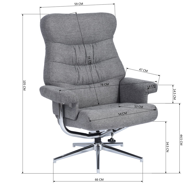 Manual Recliner with Footstool