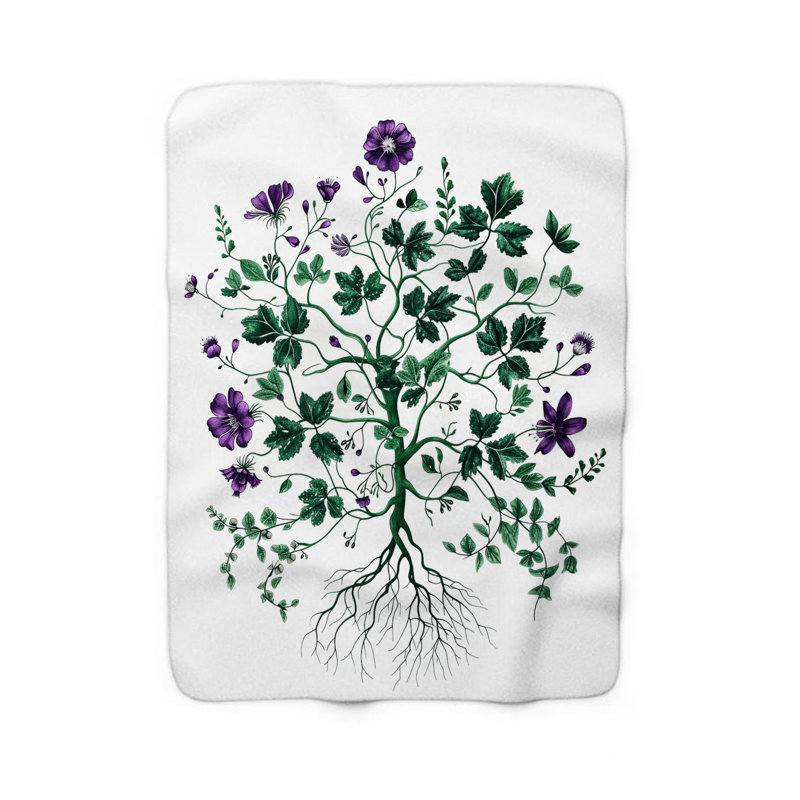  Couverture Wholesome Herb Art, Grand lit