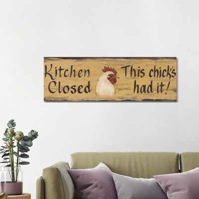 Kitchen Closed 1 Piece Wrapped Canvas Panoramic Painting