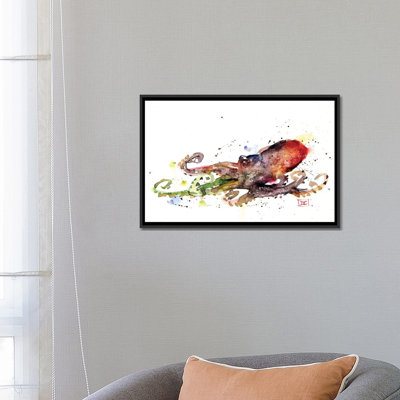 « octopus » par dean crouser,, reproduction d’impression sur toile tendue