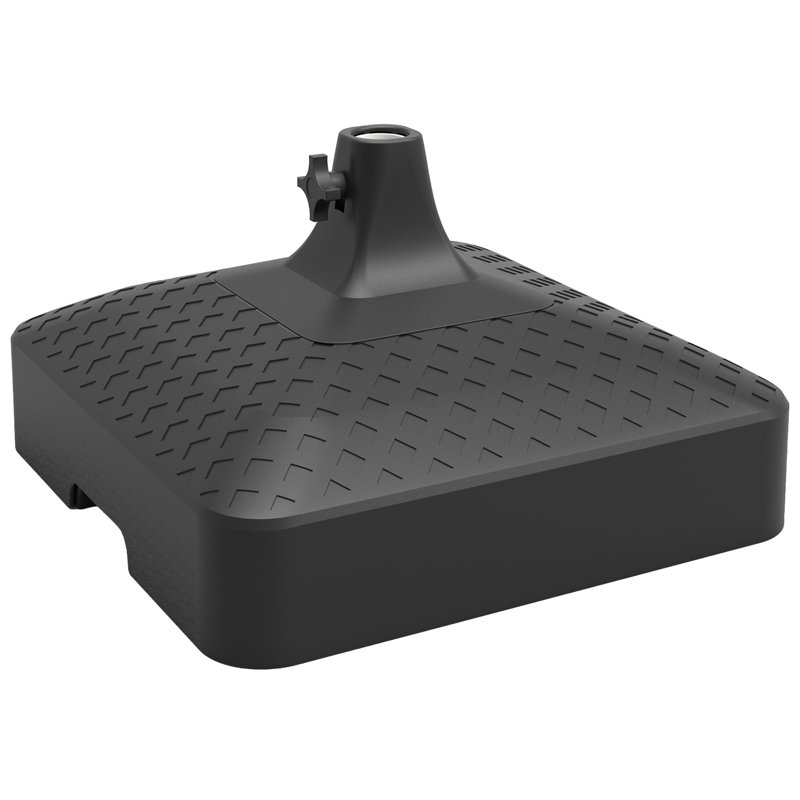  19.5" x 6.5"H Square Low Profile Easy-Fill Umbrella Base, Lattice