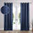 Chenille Light Filtering/Room Darkening Machine Washable Grommet Curtain Panel Set-112466996-113946545