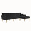 Canapé-lit modulaire réversible en velours Modern-112294769