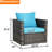 Outdoor Patio Furniture : 2 Person And Seating, 360 Lbs Load, Complete , Weather , - Cushions Cushions, Breathable-57454751
