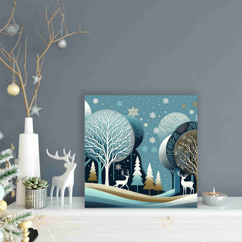 Enchanted Winter Night - reproduction sur toile tendue