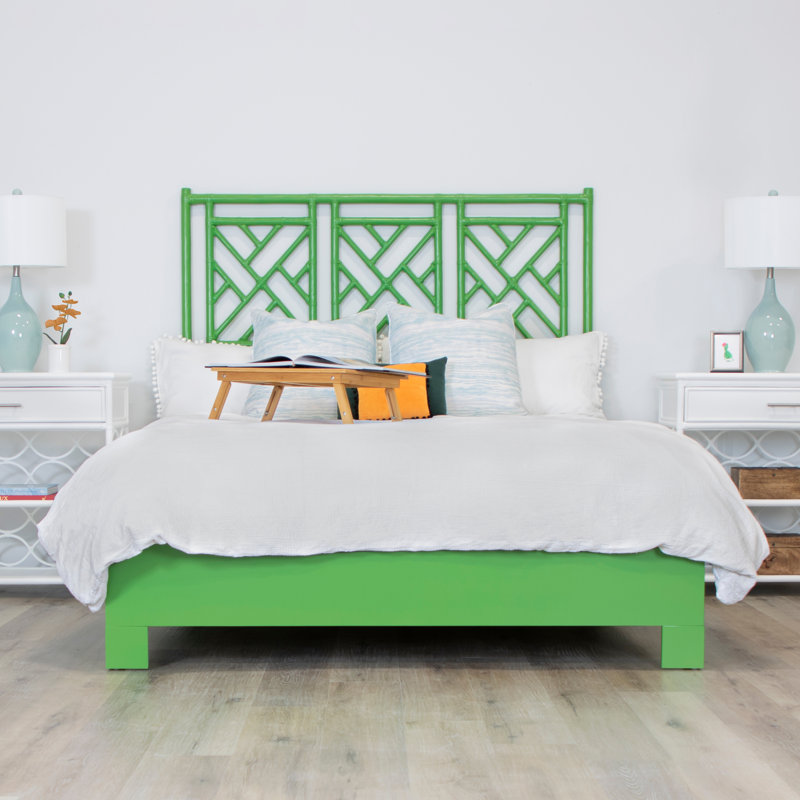 Lit plateforme Chippendale, Très grand, Vert vif