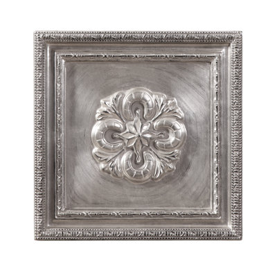 Gracelyn Silver Leaf Wall Décor Panel