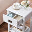 Alexin Bedside Table With 1 Drawers Nightstand Bedside Cabinet Storage Uint Black/White-524754232