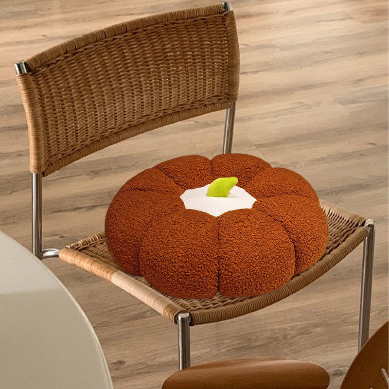 Pumpkin Futon Cushion Window Cushion Tatami Thickened Butt Cushion Bedroom Living Room Cushions Lazy Back Cushions, Brown