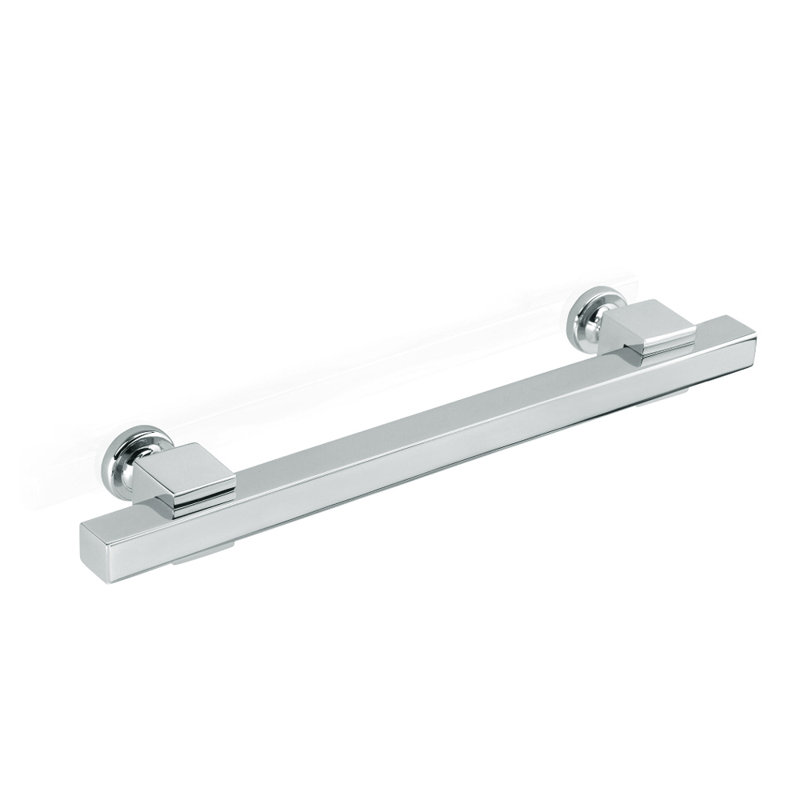 Poignée barre Haute, Chrome brillant, 8"