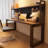 Nut-brown Rectangular Solid Wood writing desk-118614409