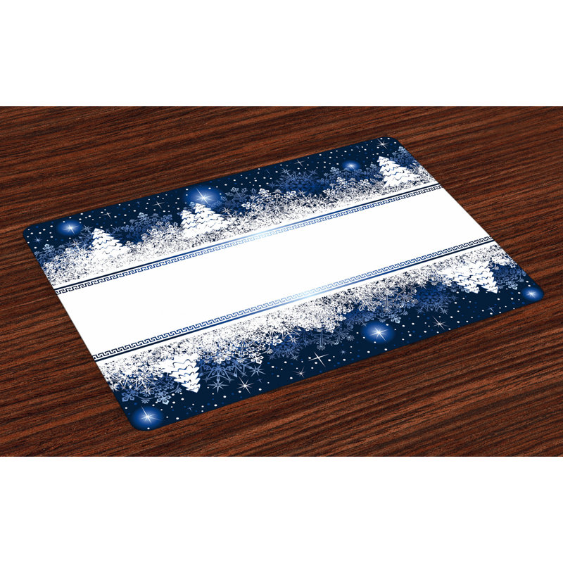 Antionette Christmas Yule Winter Border Placemat