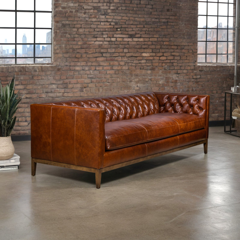 Clara Sofa in Ambassador Ocean, Linden Chocolate 