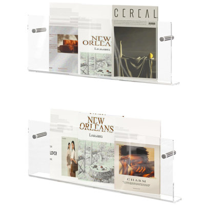 2 Pack Hanging Magazine Rack