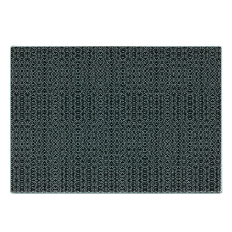 Planche à découper en verre trempé noir et gris Ambesonne