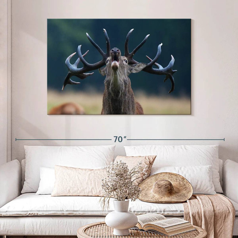 Brampt Deer Scream, 32" H x 48" W