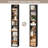 Gracyn 8-Tier Narrow Bookshelf With Adjustable Shelves-2116139485-2139001878