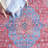 Kingsford Oriental Cotton Blue/Rust Area Rug-1101945655