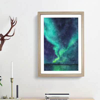 The Northern Lights in Abisko Sweden - Picture Frame Painting Print