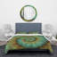 Ensemble de housse de couette Spiral Bright Fractal Geometric VI - Microfibre polyester-66399169