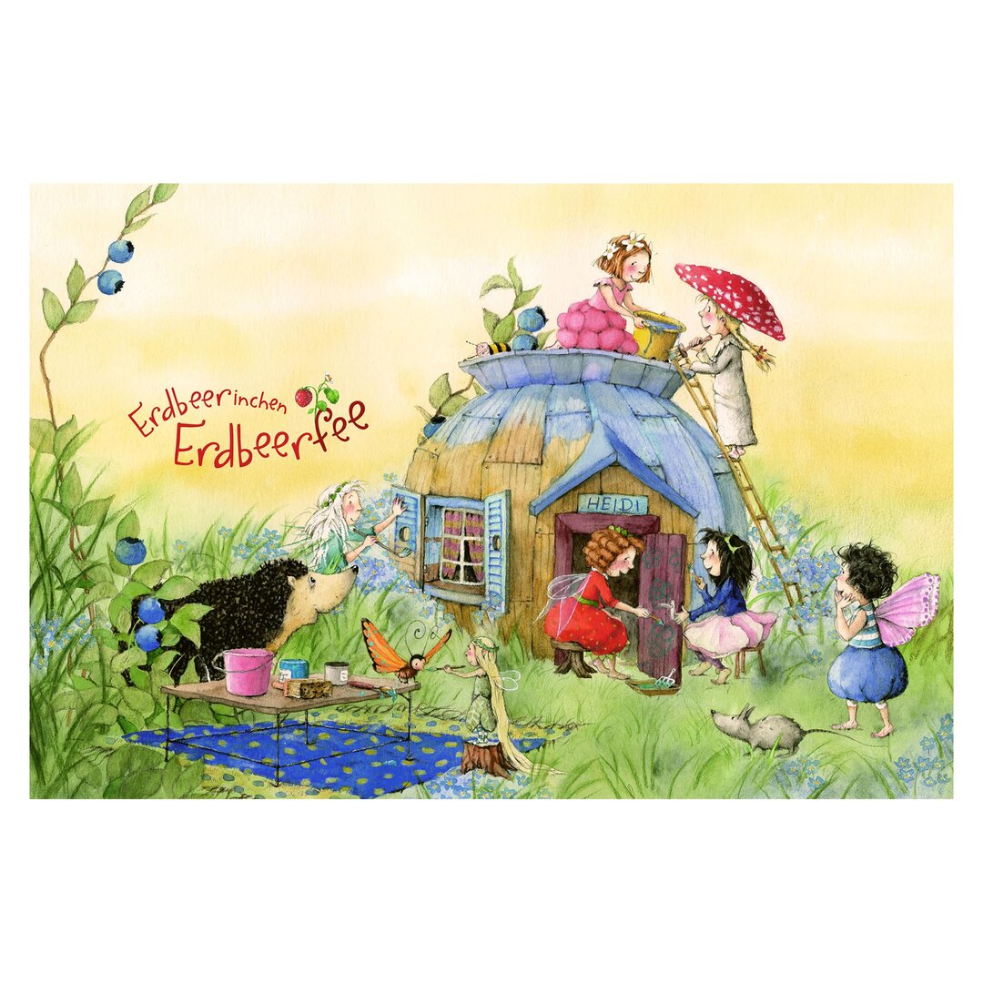 Strukturierte Tapete Evie the Strawberry Fairy – With Heidi 2,25 m x 336 cm