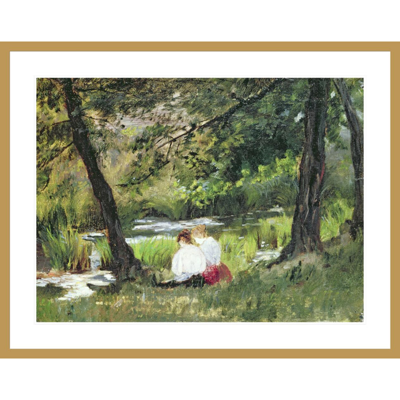 Deux femmes assises par Mary Cassatt, H 32,89 po x l 41,5 po