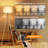 Modern Wood Tripod Floor Lamp, 63" Tall, 4 Color Temperatures, Remote Control