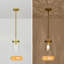 Ensemble de 2 luminaires suspendus en verre de style industriel moderne (1 lumière, 13 cm) pour îlot de cuisine ou au-dessus d'un évier.-121635194