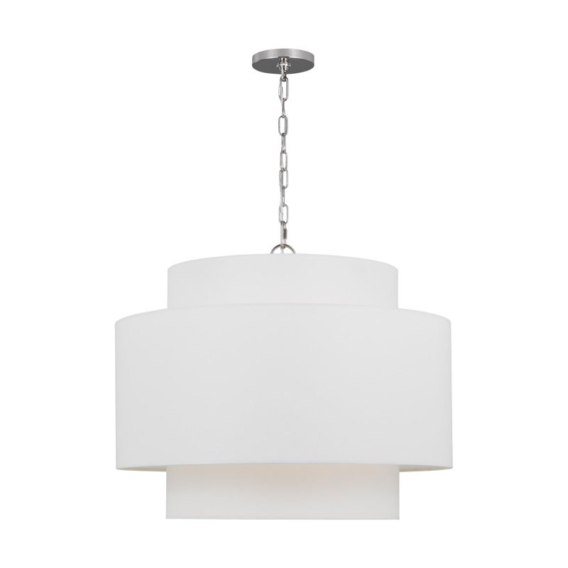 Tanyel 3-Light Chandelier, Nickel poli