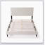 Lit plateforme tapissier touffeté-1903285548
