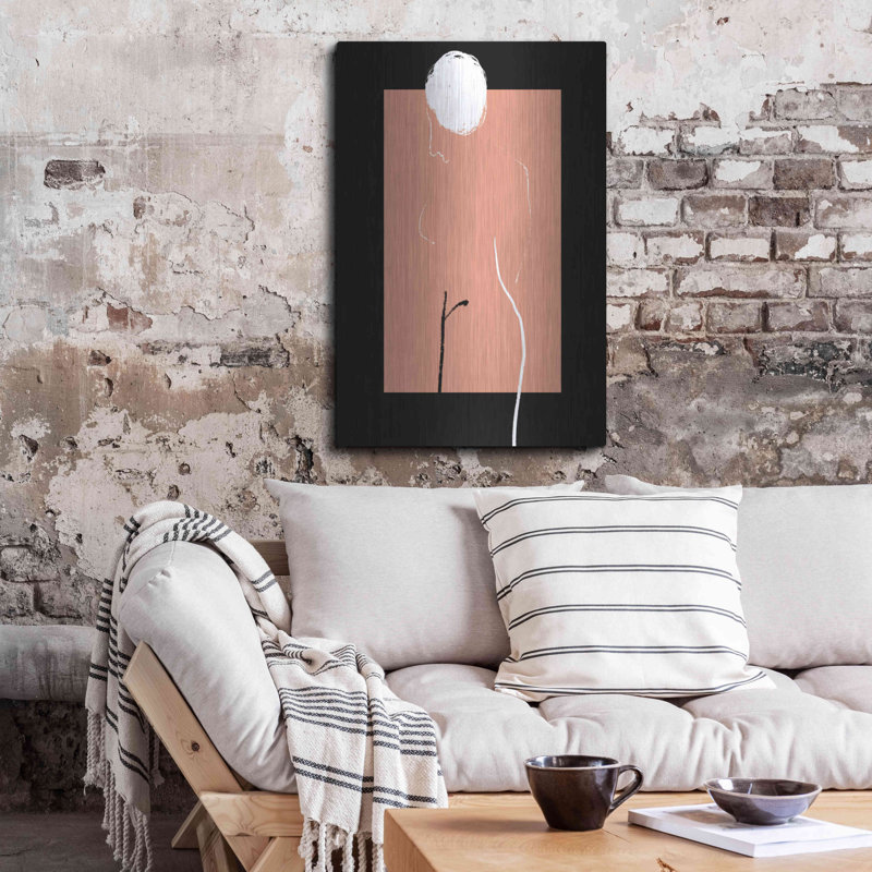 Red Barrel Studio® «Artistic Nude» par Cesare Bellassai, art mural en métal, H 36 po x l 24 po