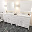 Meuble-lavabo double 93 po avec plateau en marbre Slagelse-565544014-565649287