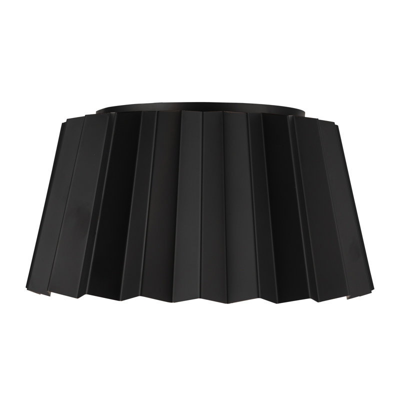 Plafonnier encastré 14,13 po Tindra, Noir mat