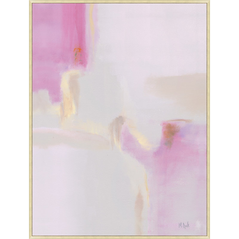 Pink Haze' Framed Print on Canvas