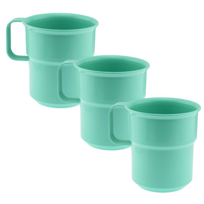 Handmade Polypropylene Plastic Porcelain Coffee Mug Teacup and Saucer