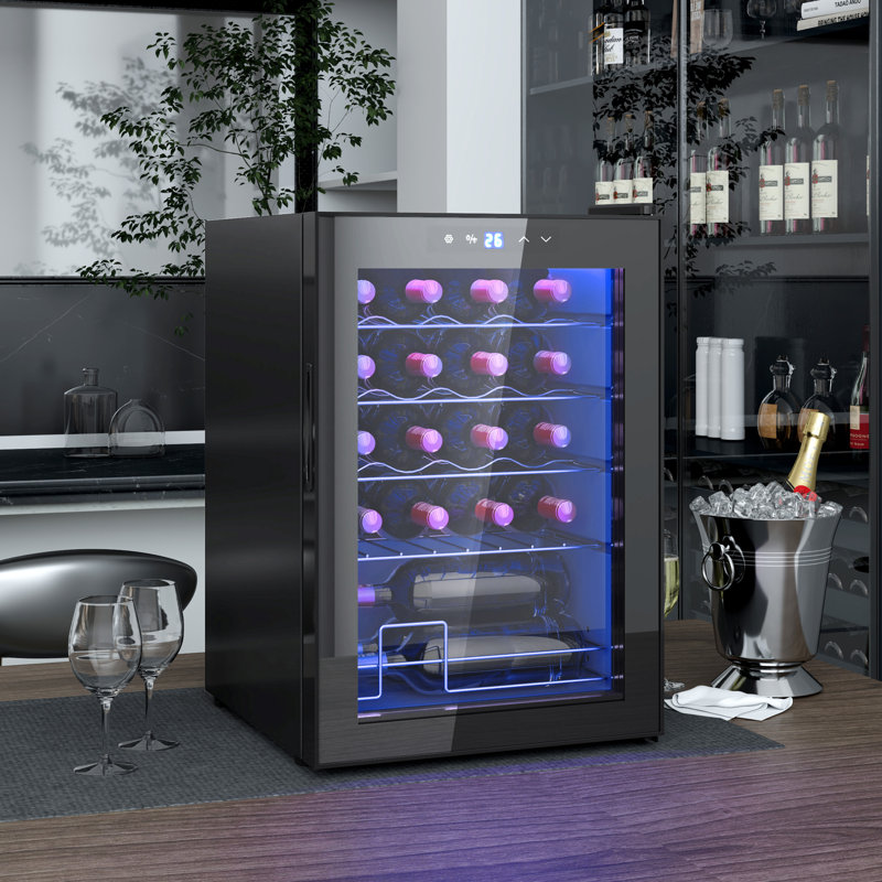 Metro Lane Single Zone 43cm Freestanding 20 Bottle Wine & Beverage Refrigerator