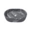 Lavabo de salle de bain en marbre naturel de Carrare gris, pierre semi-polie | Idée de cadeau-122563871
