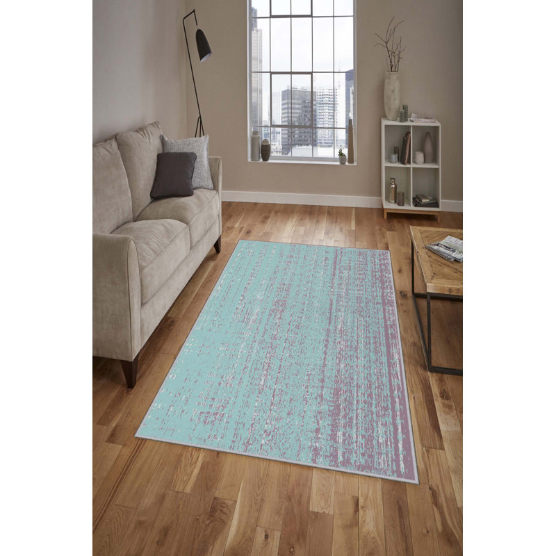 Premium Woven Carpet, 5.2 x 7.5 ft, 100% Polyester, Antibacterial, Non-Slip Underside, 0.3 in Pile Height | Machine Washable, 3D Digital Print | Perfect for Living Room, Bedroom & Office Décor