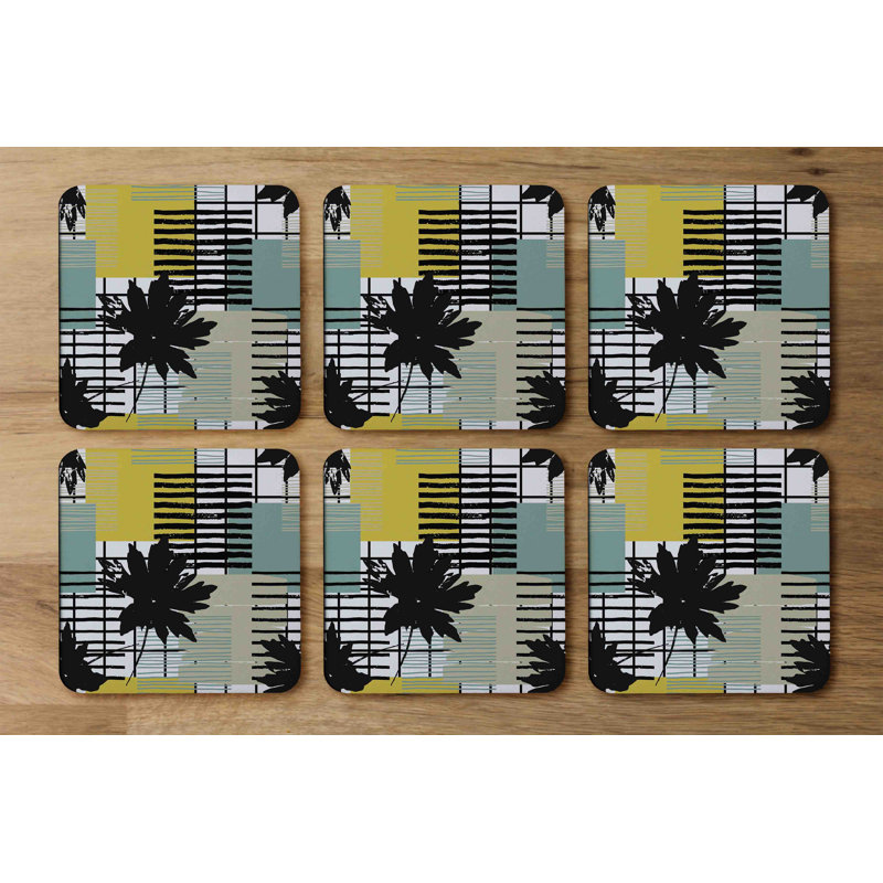 Square 6 Piece Coaster Set